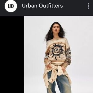 🌞Urban Outfitters BDG Spiral Sun Sweater🌞